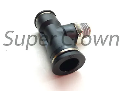 Pneumatic Male Branch Tee Tube OD 1/2  Push In To Connect Air Fitting One Touch • $6.15