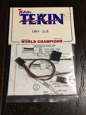 Vintage Tekin Replacement ESC Receiver Harness RC Pan Car RC10 Novak Servo Plug • $15