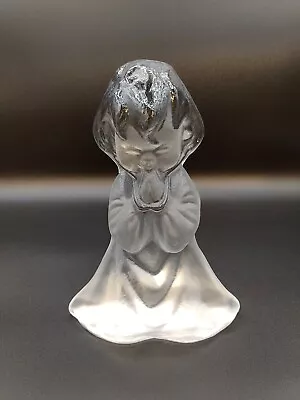 Vintage Viking Art Glass Figure Praying Child  7  Tall Original VIKING Tag • $25