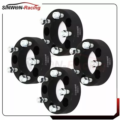 4Pcs 1.5  5x4.5 5x114.3 Black Wheel Spacers Fits Ford Mustang Edge Jeep Mercury • $65.95