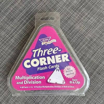 Three Corner Flash Cards 92 Cards Addition Subtraction Multiplication And Div. • $5