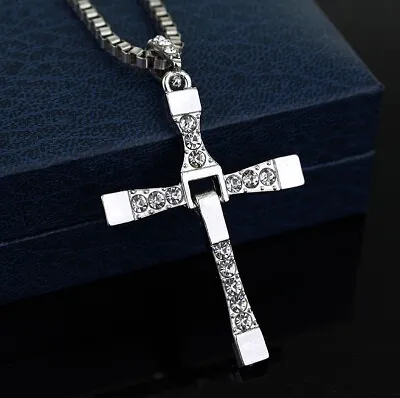 Fast And Furious Dominic Toretto Cross Pendant Necklace 24  Vin Diesel Necklace • $6.08