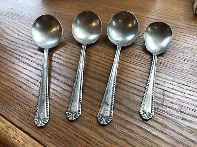 Antique National Silver EPNS 4 Spoons • $15