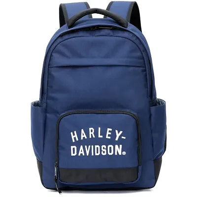 Harley-Davidson Rugged Twill Backpack | Blue - 90224-BLUE • $72.89