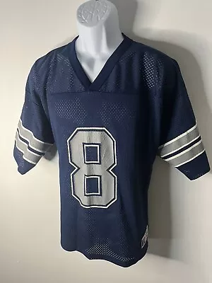 Vintage 90s Logo 7 Dallas Cowboys Troy Aikman Size Large NFL Jersey Made In USA • $39.90