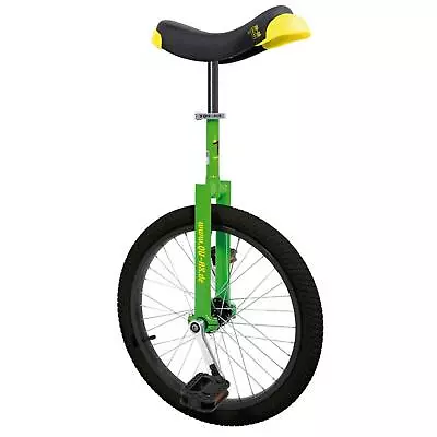 QU-AX Unicycle Luxury 20  Green Alloy Rim Tires Black Artificial Wheel Powder Coated • £130.06