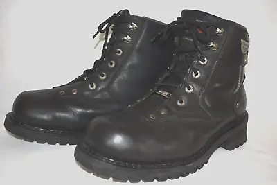 Milwaukee MB445 Mens Outlaw Moto Soft Toe Leather Motorcycle Biker Boots Size 12 • $109.99