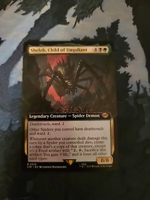 MTG LOTR Shelob Child Of Ungoliant 0374 Borderless NM • $3