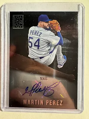 K176501 - 2022 Panini Capstone Autographs #15 Martin Perez Auto • $6