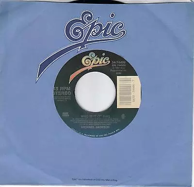 MICHAEL JACKSON  Who Is It / Wanna Be Startin' Somethin' Remix 45 From 1991 • $5.99