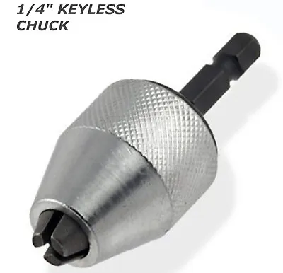 New 1/4 MINI Snap In Hex Shank KEYLESS Electric DRILL CHUCK • $6.99