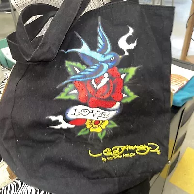 Vintage Ed Hardy By Christian Audigier  Bag - Tote - ( LOVE ) 12 X 10 • $25