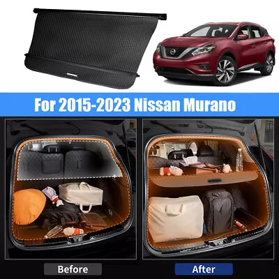 For 2015-2023 Nissan Murano Retractable Cargo Cover Security Luggage Shade • $88.99