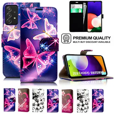 For Samsung Galaxy A13 4G Case Leather Wallet Flip Shockproof Stand Phone Cover • £4.95