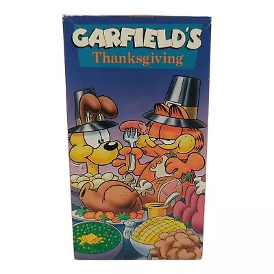 Garfield's Thanksgiving Special VHS 1992 CBS/FOX Video 30 Minutes Tested Working • $19