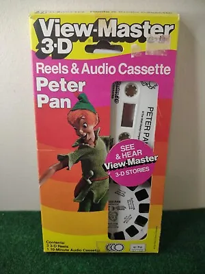 VTG 1987 View-Master Peter Pan 3-D Reels & Audio Cassette From Walt Disney • $20