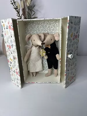 Maileg Wedding Couple Mice Original Retired Genuine 1st Edition 2018 In Box • £90