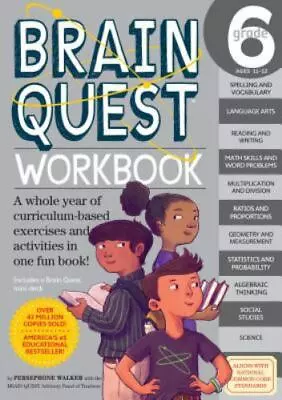 Brain Quest Workbook: Grade 6 - 0761182438 Paperback Persephone Walker • $3.97