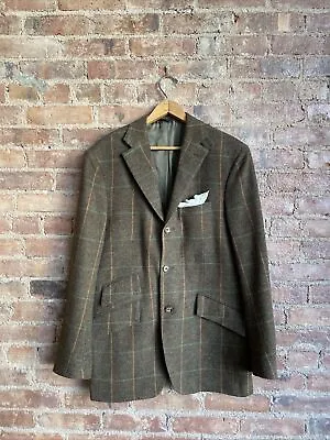 David Chu Tweed Sport Coat Sz 40R 100% Lambswool Italy • $265