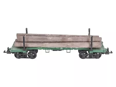 LGB 4066 G Scale Green Flatcar With Log Load & Stakes EX • $75.99