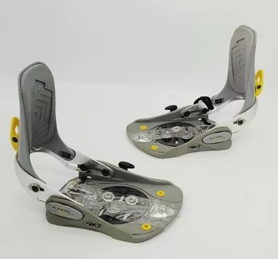 Vtg K2 Plasma Plus HB Clicker Step In Snowboard Bindings Grey Men's • $95