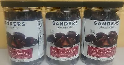 $55.79 • Buy Sanders Dark Chocolate Sea Salt Caramels 36 Oz-3 Jars