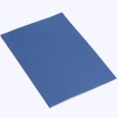£4.99 • Buy School Exercise Books By Rhino A4 8mm Ruled Dark Blue 64 Page Pack Of 2