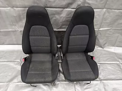 99-00 Mazda Miata Black Seats W/ Rail / Pair Set OEM USED 00NB18G3 • $499.95