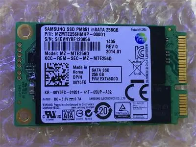 $43.99 • Buy Samsung PM851 MSATA 128GB 256GB 512GB 1TB SSD  MZ-MTE1280 MZ-MTE256D MZ-MTE512D 