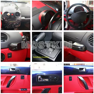 ABS Carbon Fiber Interior Accessories Kit Cover Trim For VW Beetle 2007-2010 • $226.94