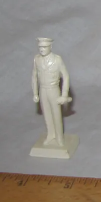 Marx Vintage General Gruenther #2 Statuette 60mm White HP Toy Soldier    T1 • $9.99