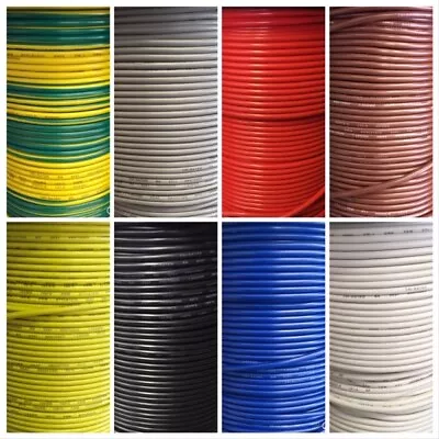 £10.77 • Buy 4mm 6mm Automotive Cable 12v/24v Multi Strand Panel Wire Dc Marine Wiring Loom 