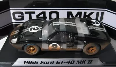 1966 Ford GT 40  #2 Bruce McLaren  1966 LeMans Winner Raced Version  ACME 1:18 B • $69.95