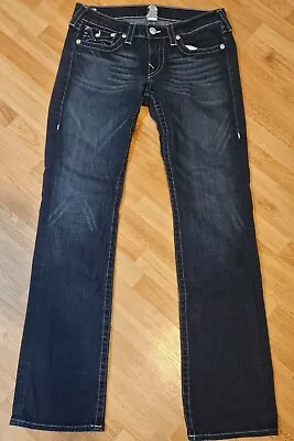 True Religion Jeans Mens Size 30 Billy Bootcut Dark Blue Wash • $35