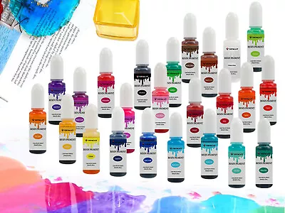 Epoxy Resin Pigment Liquid-16/20/24 Colors Translucent Non-Toxic Epoxy Resin Dye • $19.89