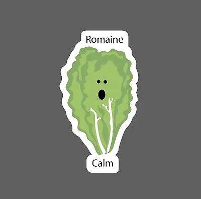 Romaine Calm Sticker Lettuce Waterproof - Buy Any 4 For $1.75 Each Storewide! • $2.95