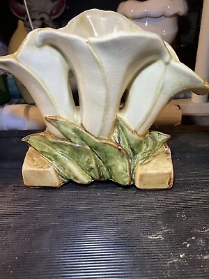 Vintage McCoy Pottery Triple Lily Vase • $39.99