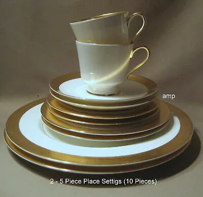 Mikasa Harrow L1-129 Lot Of 2 - 5 Piece Place Settings 10 Pieces PERFECT! • $93.09