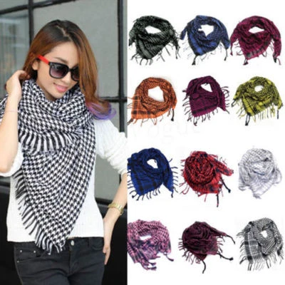 £6.64 • Buy Soft Cotton Shemagh Scarf Arab Keffiyeh Military Desert Head Neck Wrap Mask New