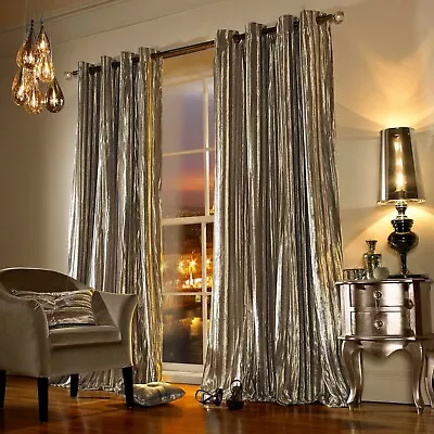 £60 • Buy  Iliana Ashley Wilde Designer Eyelet Praline Lined Curtains - Was Kylie Minogue