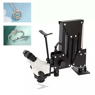 Jewelry Microscope And Spring Bracket Micro Inlaid Mirror Stereo Zoom Microscope • $280.25