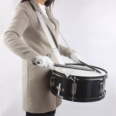 US 14 X 5.5  Snare Drum Professional Marching Percussion Band W/Drum Stick+Strap • $66.49