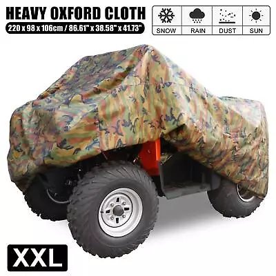 XXL 87  Long Camo ATV Cover Quad 4 Wheelers Protector Waterproof For Polaris • $26.59