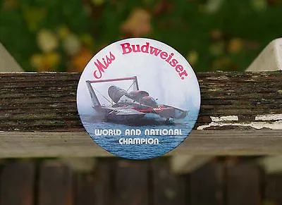 Miss Budweiser Bud Hydro World & National Champion 3  Metal Pin Pinback Button • $14.50