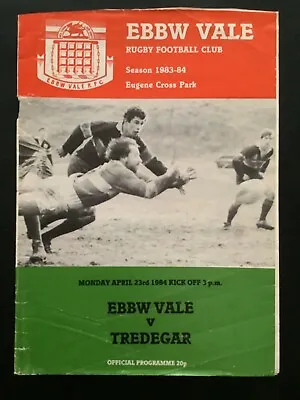 £1.45 • Buy 1984 EBBW VALE V TREDEGAR  Programme