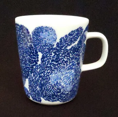 Marimekko Mug ~ 'MYNSTERI' ~ Blue On White • $76