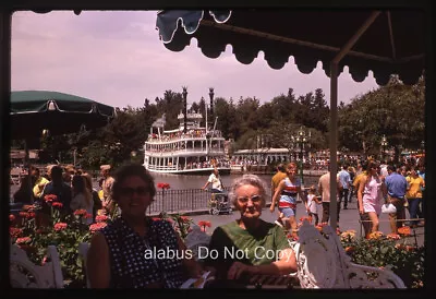 Orig 1970 SLIDE View Along Waterfront With Mark Twain Riverboat Disneyland CA • $11.99