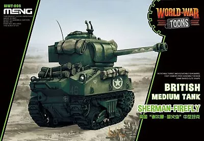 Meng Models World War Toons - British Medium Tank Sherman-Firefly [Q Version] • $16.09