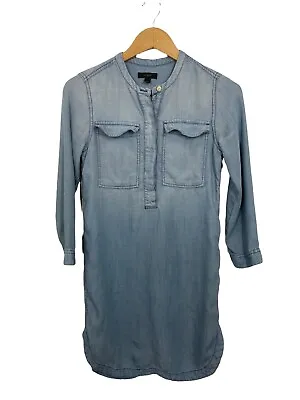 J Crew Women’s Light Indigo Shirt Dress Chambray Denim Size XXS • $6.83