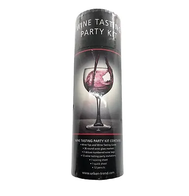 $12 • Buy Sealed - Wine Tasting Party Kit By Urban Trend - Housewarming Host Gift